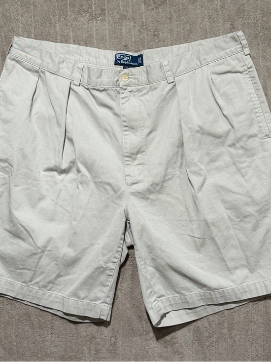Ralph Lauren Other - Polo Ralph Lauren Tyler Cotton Khaki Men’s Shorts Size 42 Pleated Front Vintage